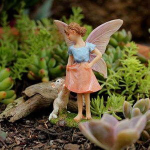 PRETMANNS Fairy Garden Fairies - Fairy Garden Accessories - Fairies for Fairy Garden Outdoor - Garden Fairy Figurine Ava with Cat for Miniature Garden - 1 Item