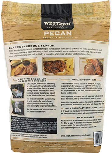 Ultimate Western BBQ Smoking Wood Chips Variety Pack Bundle (3)- Apple, Pecan, and Cherry Flavors