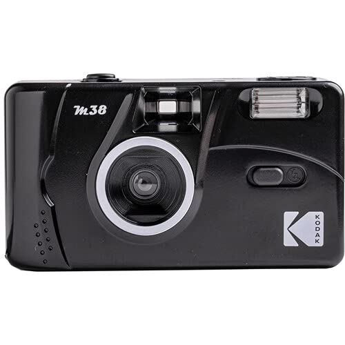 Kodak M38 35mm Film Camera - Focus Free, Powerful Built-in Flash, Easy to Use (Starry Black)