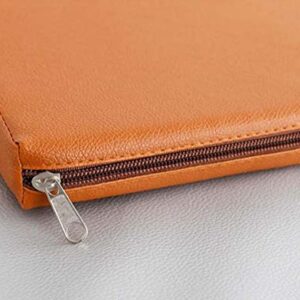 Custom Size Leather Bench Cushion, Luxury Window Seat Cushion Soft Sofa Swing Chair Pad, Non-Slip Waterproof PU Leather Chair Mat for Outdoor,Indoor,Garden,Patio