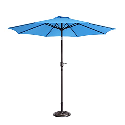 Pure Garden 741227ETJ Patio Umbrella, Blue