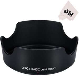 reversible lens hood shade protector for canon ef-s 18-55mm f3.5-5.6 is stm & ef-s 18-55mm f4-5.6 is stm & rf 24-50mm f/4.5-6.3 is stm lens on camera eos r8 rebel t8i t7i sl3 90d replace canon ew-63c