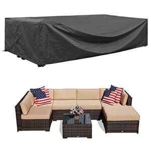 patio furniture covers sectional waterproof outdoor furniture set covers large waterproof heavy duty 126″ l x 64″ w x 29″ h