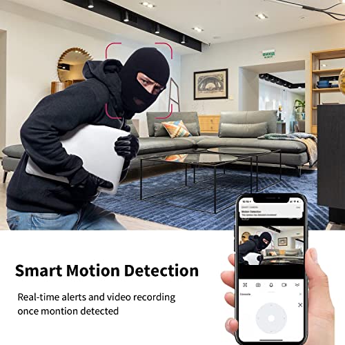 XAJBJJ 2023 Upgraded 1080P WiFi Camera Detector for Home Office,Indoor Camera with Motion Detection Night Vision - Car Cameras for Surveillance-CC1