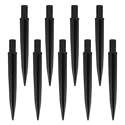 Replacement Lights Stakes Ground Spikes Solar Torch Light Stakes Replacement Garden Spikes Stake Outdoor Led Landscape Decoration for Garden Pathway Lights Black 20pcs Lawn Light