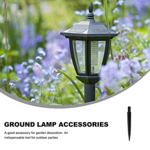 Replacement Lights Stakes Ground Spikes Solar Torch Light Stakes Replacement Garden Spikes Stake Outdoor Led Landscape Decoration for Garden Pathway Lights Black 20pcs Lawn Light