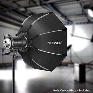 NEEWER 26''/65cm Octagonal Softbox Quick Release, with Bowens Mount, Carrying Bag Compatible with Neewer CB60 CB100 CB150 Vision 4 S101-300W/400W and Other Bowens Mount Light -SF-RPBO26