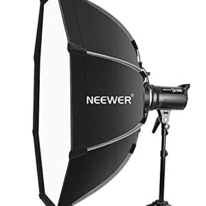 NEEWER 26''/65cm Octagonal Softbox Quick Release, with Bowens Mount, Carrying Bag Compatible with Neewer CB60 CB100 CB150 Vision 4 S101-300W/400W and Other Bowens Mount Light -SF-RPBO26