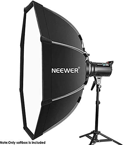 NEEWER 26''/65cm Octagonal Softbox Quick Release, with Bowens Mount, Carrying Bag Compatible with Neewer CB60 CB100 CB150 Vision 4 S101-300W/400W and Other Bowens Mount Light -SF-RPBO26