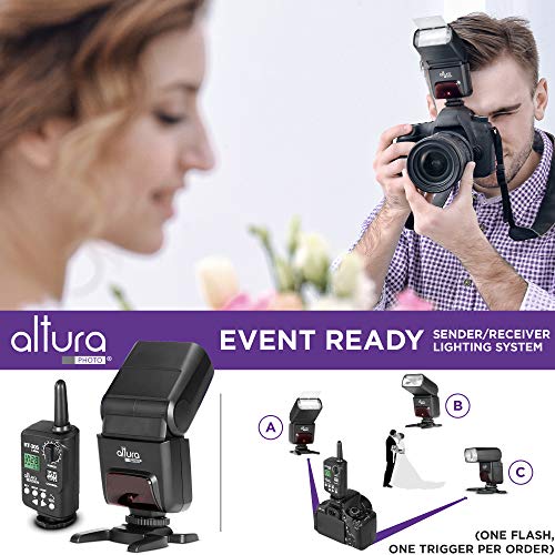 Altura Photo AP-305N Camera Flash Light with Manual Trigger for Nikon D3500 D3400 D3300 D5600 D5500 D5300 D850 D780 D750 D7500 D7200 Z6 Z7 Z50-2.4GHz I-TTL Speedlight for Mirrorless and DSLR Camera