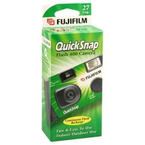 Fujifilm QuickSnap Flash 400 Disposable 35mm Camera (1 Pack) Bonus Hand Strap + Quality Photo Microfiber Cloth