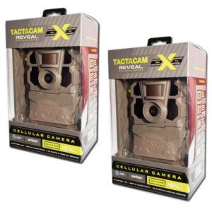 TACTACAM 2 Pack Reveal X Gen 2.0 LTE Cellular Trail Camera AT&T and Verizon, HD Video, HD Photo, Low Glow IR LED Flash (TA-TC-XG2) for Hunting, Security, Surveillance Gen 2 (2 Pack X Gen 2.0)