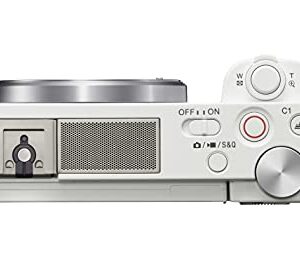 Sony Alpha ZV-E10 - APS-C Interchangeable Lens Mirrorless Vlog Camera - White