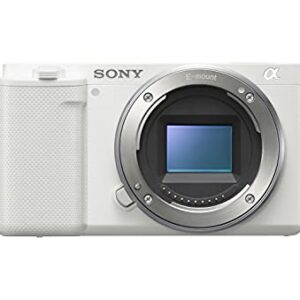 Sony Alpha ZV-E10 - APS-C Interchangeable Lens Mirrorless Vlog Camera - White