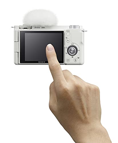 Sony Alpha ZV-E10 - APS-C Interchangeable Lens Mirrorless Vlog Camera - White