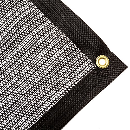 Be Cool Solutions 60% Black Outdoor Sun Shade Canopy: UV Protection Shade Cloth| Lightweight, Easy Setup Mesh Canopy Cover with Grommets| Sturdy, Durable Shade Fabric for Garden, Patio & Porch 20'x24'