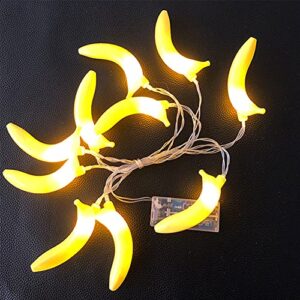 NINEFOX 59 inch Fruit Banana String Lights Flashing String Battery Powered Banana Lights for Wedding Home Birthday Garden Yard Patio Party Decorations Indoor Outdoor