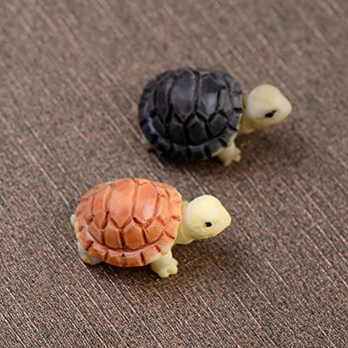 MAOMIA 20 Pcs Miniature Turtle Resin Figurine Plant Pot Fish Tank Decorations Fairy Garden Mini Tortoise Micro Landscape Decor Ornament