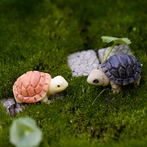 MAOMIA 20 Pcs Miniature Turtle Resin Figurine Plant Pot Fish Tank Decorations Fairy Garden Mini Tortoise Micro Landscape Decor Ornament