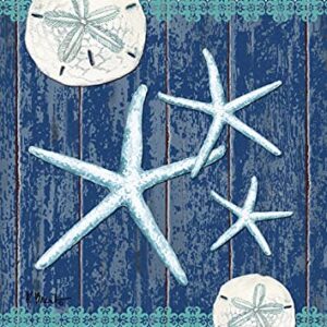 Toland Home Garden 1110256 Sand Dollars and Sea Stars summer Flag 12x18 Inch Double Sided summer Garden Flag for Outdoor House Beach Flag Yard Decoration