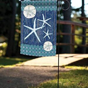 Toland Home Garden 1110256 Sand Dollars and Sea Stars summer Flag 12x18 Inch Double Sided summer Garden Flag for Outdoor House Beach Flag Yard Decoration