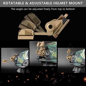 Gexmil CNC PVS15/18 Night Vision Goggles Mount for L4G24 NVG Metal Helmet Mount (Sand Color)