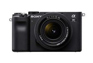 sony alpha 7c full-frame compact mirrorless camera kit – black (ilce7cl/b)