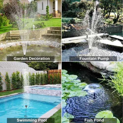 Sun Energise 20W Solar Water Pump Fountain Outdoor, 320GPH Submersible Powered Pump and 20 Watt Solar Panel for Pond Aeration, Garden Decoration, Pool, Fish Tank, Hydroponics, Aquaculture