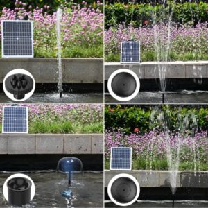 Sun Energise 20W Solar Water Pump Fountain Outdoor, 320GPH Submersible Powered Pump and 20 Watt Solar Panel for Pond Aeration, Garden Decoration, Pool, Fish Tank, Hydroponics, Aquaculture