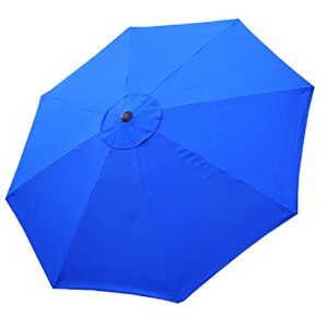 BELLRINO DECOR Replacement ROYAL BLUE STRONG & THICK Umbrella Canopy for 9ft 8 Ribs (Canopy Only) (ROYAL BLUE-98)