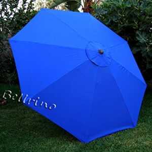BELLRINO DECOR Replacement ROYAL BLUE STRONG & THICK Umbrella Canopy for 9ft 8 Ribs (Canopy Only) (ROYAL BLUE-98)