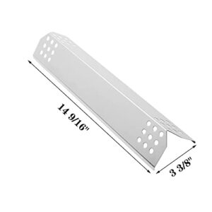 WALBZS 14 9/16 inch Grill Heat Plate Shields Flame Tamer Replacement for Grill Master 720-0697 Nexgrill 720-0896B 720-0896C 720-0882A 720-0896 720-0925,Nexgrill Deluxe 6 Burner Grills and Others