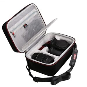 fblfobeli hard travel carrying case for canon eos rebel t7 dslr camera with 18-55mm lens, camera protective waterproof storage bag