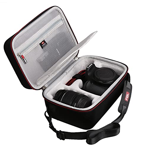 FBLFOBELI Hard Travel Carrying Case For Canon EOS Rebel T7 DSLR Camera with 18-55mm Lens, Camera Protective Waterproof Storage Bag