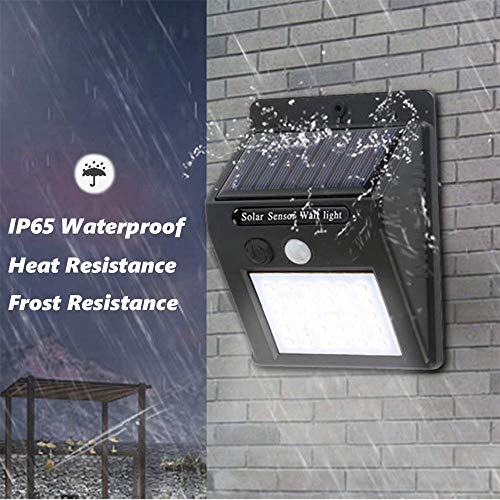 Joyathome Solar Lights Outdoor,30 LED Solar Security Lights Solar Motion Sensor Lights Wireless IP 65 Waterproof Outdoor Lights for Garden Fence Patio Garage (4 Pack)