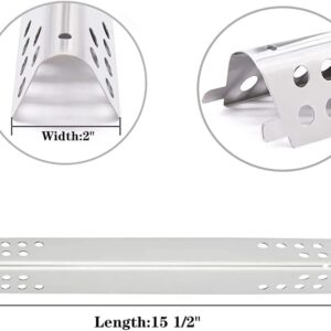 WALBZS Grill Replacement Parts for Charbroil Advantage Series 4 Burner 463344116 466344116 G4328M00W G3610003W1 Gas Grills Repair Kit Stainless Steel Burner Tube, Heat Plate,Adjustable Crossover Tube