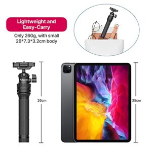 Ulanzi MT-34 Extendable Pole Tripod Mini Tabletop Tripod Selfie Stick with 2 in 1 Phone Clamp, Travel Tripod for Phone 12 Canon G7X Mark III Sony ZV-1 RX100 VII A6600 Vloging Filmmaking Live Streaming
