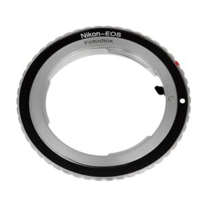 fotodiox lens mount adapter – nikon nikkor f mount d/slr lens to canon eos (ef, ef-s) mount slr camera body