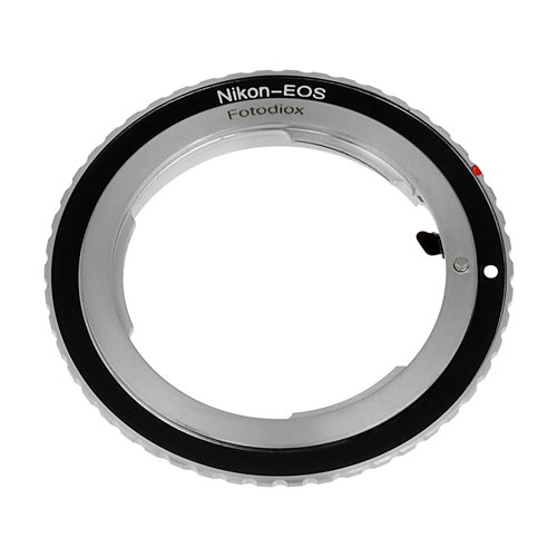 Fotodiox Lens Mount Adapter - Nikon Nikkor F Mount D/SLR Lens to Canon EOS (EF, EF-S) Mount SLR Camera Body