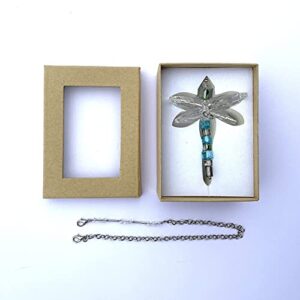 Dragonfly Gift - Crystal Dragonfly - Crystal Figurines- Car Charm - Rainbow Maker - Dragonfly Charm - Prism Suncatcher for Garden, Home, Car and Window Décor - Gifts for Mom - Gifts for Grandma