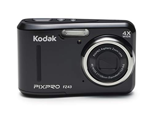 Kodak PIXPRO Friendly Zoom FZ43-BK 16MP Digital Camera with 4X Optical Zoom and 2.7" LCD Screen (Black)