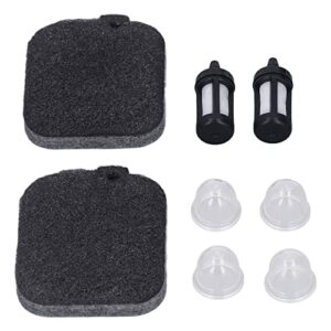 Zerodis Blower Accessories, Fine Filtering High Reliability Air Fuel Filter Primer Bulb Kit ABS Sponge for Garden Tool