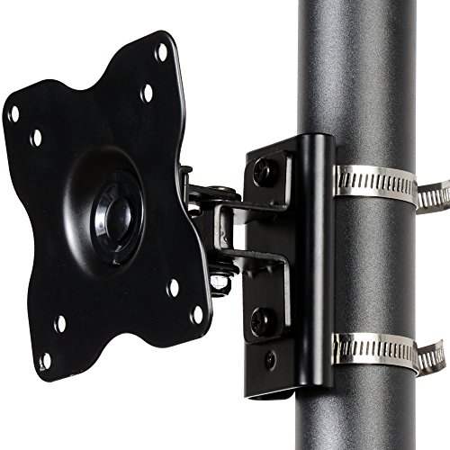 VideoSecu Pole Mounting Bracket for Security Camera Housings CCTV Security Cameras Wall Mount Bracket, TV Monitor or DVD, Compatible with TV Mount or DVD Mount A3H