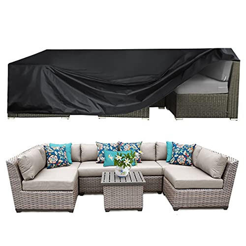 Patio Furniture Set Cover Outdoor Sectional Sofa Set Covers Waterproof Outdoor Dining Table Chair Set Cover 98 Inch