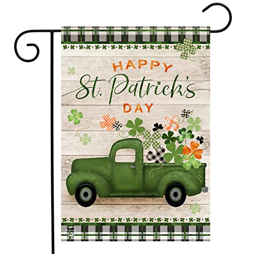 St. Pat's Pickup Holiday Garden Flag 12.5" x 18" Briarwood Lane