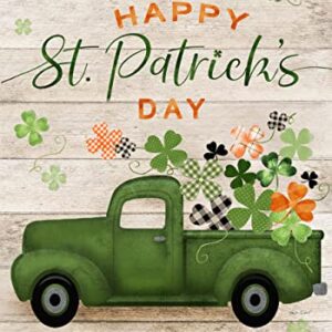 St. Pat's Pickup Holiday Garden Flag 12.5" x 18" Briarwood Lane