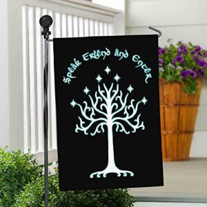 FAQDFLAU Speak Friend and Enter Farmhouse Yard Outdoor Decoration Burlap Garden Flag 12.5 x 18 Inch Double Sided