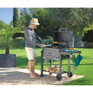 ZLXDP Grill Barbecue Picnic Grills Kebab Stove Charcoal Oven with Waterproof Black BBQ Grills for Yard Garden Outdoor