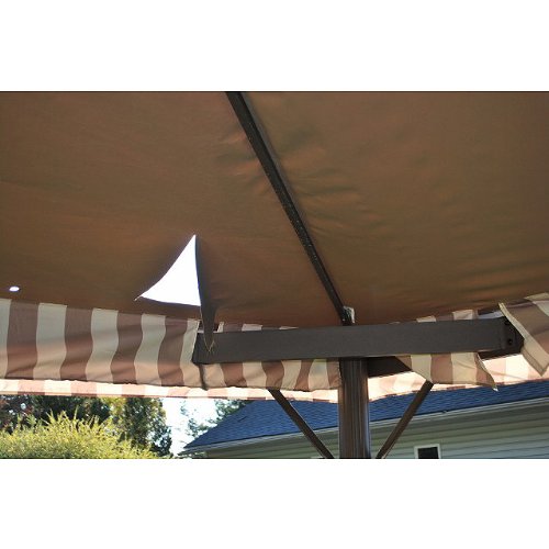 Garden Winds Replacement Canopy Top Cover for Living Home 10 x 12 Gazebo - Riplock 350 - Beige