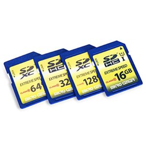 64GB Class 10 SDXC Flash Memory Card Full Size SD Card USH-I U1 Trail Camera Memory Card by Micro Center (5 Pack)